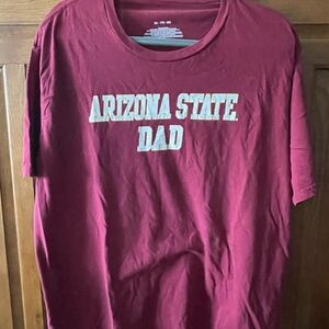 Fanatics Red and White Arizona State Dad Short Sleeve Tee